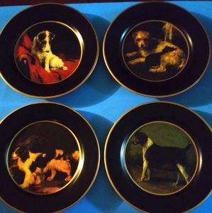 Beautiful dog themed plates